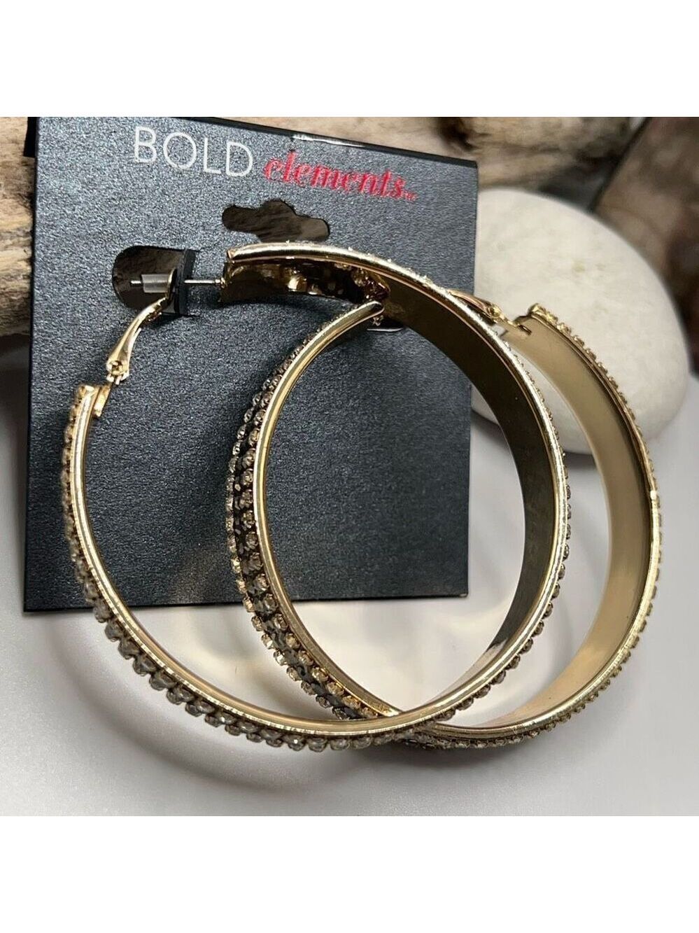 Bold Elements Gold Hoop Bold Elements Earrings